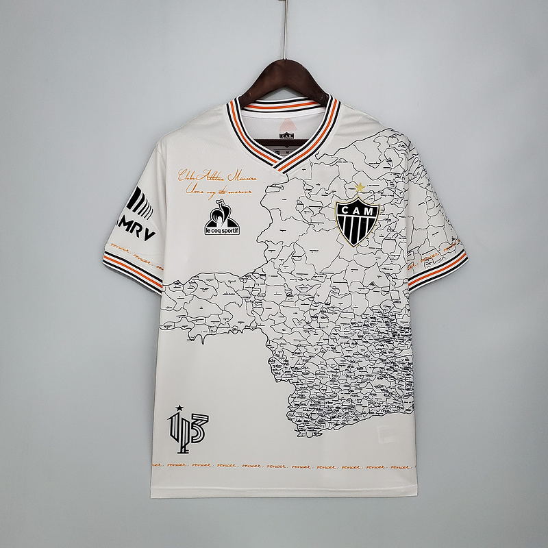 Le Coq Sportif - Maillot Commémorative Atletico Mineiro 21/22 (S, Aucun)