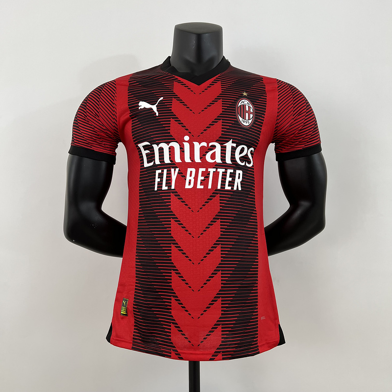 Puma - Maillot AC Milan Version Match Domicile 23/24 (S, Aucun, Aucun)