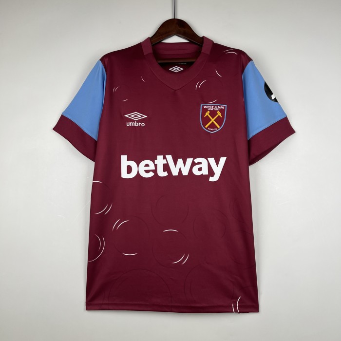 Umbro - Maillot Domicile West Ham United 23/24 (S, Aucun, Aucun)